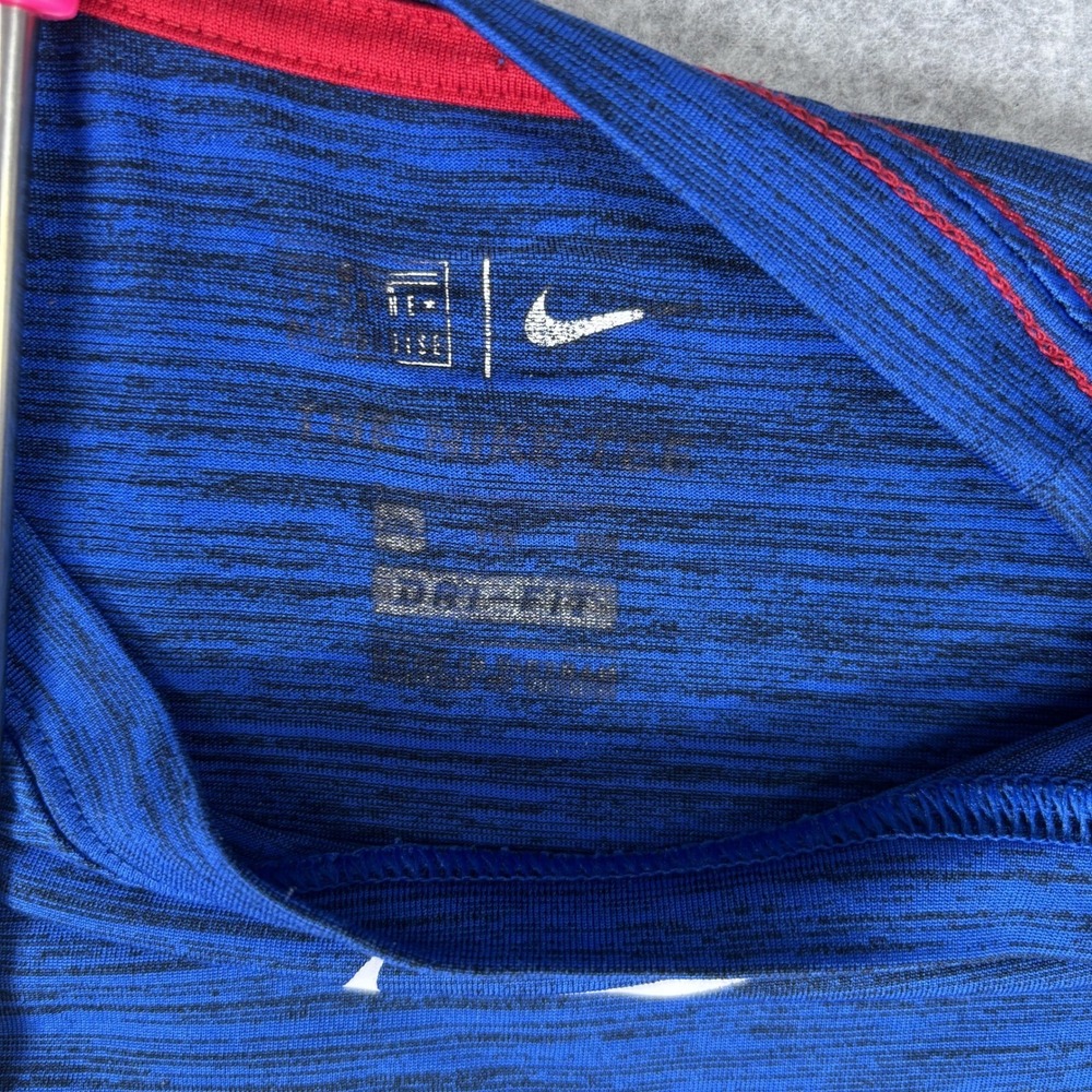 Nike Texas Rangers T-Shirt Mens XL Blue Dri-FIT Space Dye MLB Baseball Tee - Picture 11 of 13